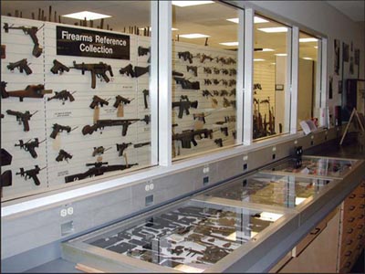 Photograph of the Laboratory's Reference Firearms Collection