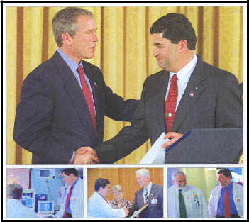 Photos of Dr. Zerhouni in his position as director of the national institutes of health.  I was nominated to this position by President George Bush and confirmed by the United States Senate.