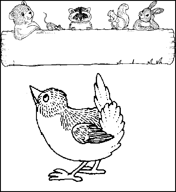 Bird to color