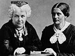 Susan B. Anthony and Elizabeth Cady Stanton, ca. 1870s.