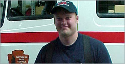 Andy Palmer, Olympic National Park engine crew member died July 25, 2008 on the Eagle Fire in northern California.