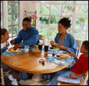 Family at table.