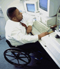 Disabled Employee At Work