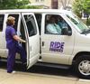 Rider particpating in a vanpool, coordinated by RideFinders, a Division of GRTC Transit System (Richmond, VA)