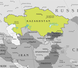 Map of قزاقستان
