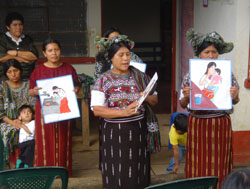 Ixil Maya mothers in the village of Acul, near the north central mountain town of Nebaj, learn to monitor their children’s health, nutrition, and growth.