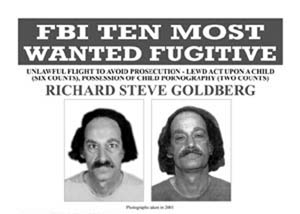 Wanted poster for Richard Steve Goldberg