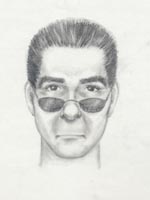 Sketch of a man thought to be with the wowman resembling Bradley