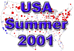 NOAA's summer 2001 weather statistics.
