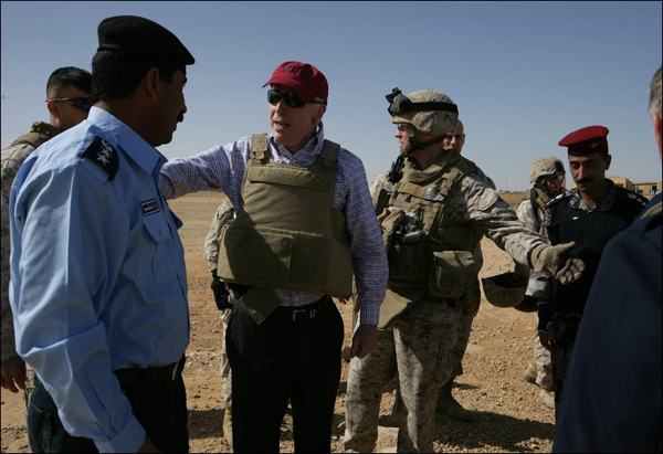 McCain visits Iraq