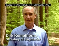 Secretary of the Interior Dirk Kempthorne provides introduction to the Migratory Bird Conservation Commission (MBCC) video.