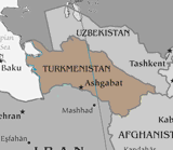 Map of ترکمنستان
