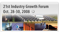 21st Industry Growth Forum Oct 28-30, 2008