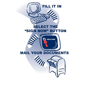 Fill it in, select the "Sign Now"  button , and  mail your documents