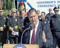 OES Chief Deputy Director Frank McCarton pictured speaking at event