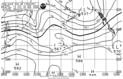 Latest 96 hour Pacific 500 mb forecast--High Seas