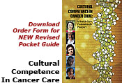 Download Order Form for New Revised Pocket Guide Cultural Competence In Cancer Care