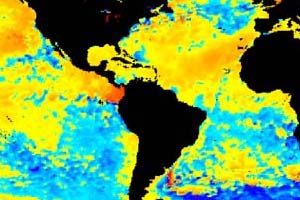 NOAA satellite image of El Niño taken Sept. 7, 2004.