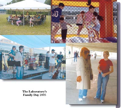 Collage of photographs from the FBI Laboratory's second annual Family Day celebration