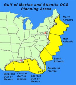 Gulf of Mexico and Atlantic OCS Planning Areas