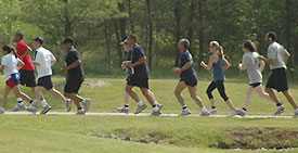 Photo of runners during the race.