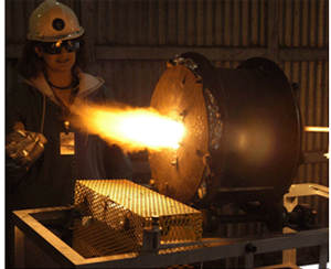 Rotary slag test of refractory performance under extreme operating conditions