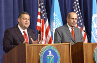 Secretary Abraham and IAEA Director General El Bardei announce upcoming international conference