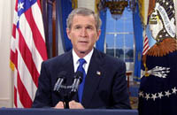 President Bush addresses the nation
