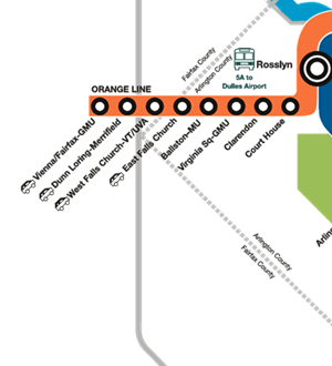 Orange Line - Vienna, Rosslyn