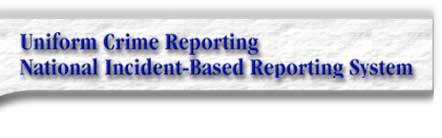 This is a graphic banner for UCR/NIBRS Uniform Crime Reporting National Incident-Based Reporting System