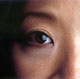 The eye of an Asian-American woman