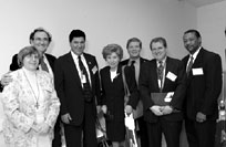 Photo: Unity Health Care's Dr. Janelle Goetcheus and Vincent Keane, and the NIH's Dr. Elias Zerhouni, Dr. Ruth Kirschstein, Dr. Peter Lipsky, Dr. Stephen Katz and Dr. Gregory Dennis