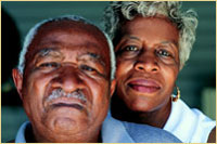 An older African American couple