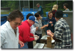 PIT tagging juvenile salmon for the 2001-2002 vaccine trials