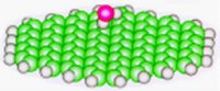 Predicted structure for cesium cation binding to a tetramethoxycalix[4]arene.