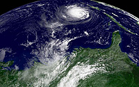 Satellite View of Hurricane Isabel
