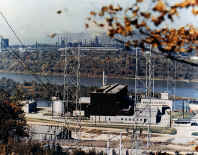 photo of the Shippingport Atomic Power Station, the world's first full-scale nuclear power plan.