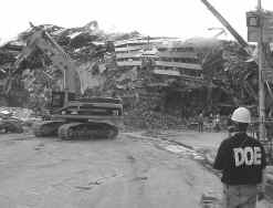 DOE personnel at the scene at Building No. 7 of the World Trade Center