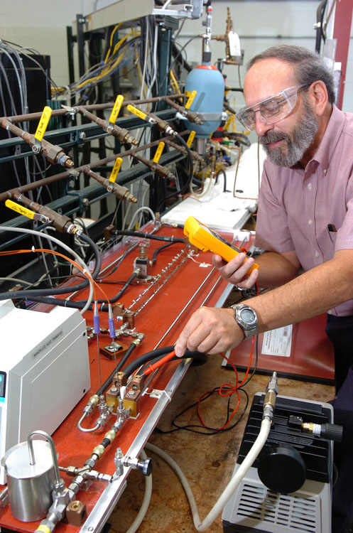 David France meansures the heat transfer of a nanofluid.