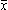 image representing x bar