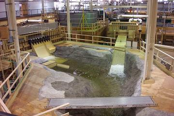 Photo of 1:48 scale model of Folsom Dam - Joint Federal Project