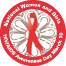 Logo for National Women and Girls HIV/AIDS Awareness Day.