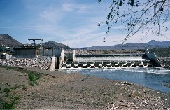 interactive photo: Marble Bluff Dam and Fishway, click for a larger photograph