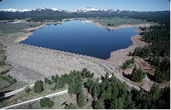 interactive photo:  Prosser Creek Dam and Reservoir, click for larger photo