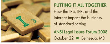 2008 ANSI Legal Issues Forum
