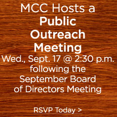 MCC hosts a public outreach meeting following the September Board of Directors Meeting