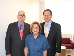 Congresswoman Ileana Ros-Lehtinen, Congressman Lincoln Diaz-Balart, and Director Emilio Gonzalez at the Freedom Tower Event