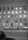 Historical night view of Main entrance Commerce Building, 14th &  Constitution Avenue
