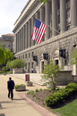 Main entrance Commerce Building, 14th &  Constitution Avenue