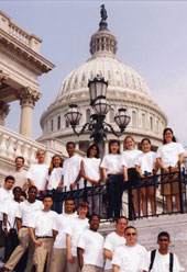 Summer Students at Capitol group photo.